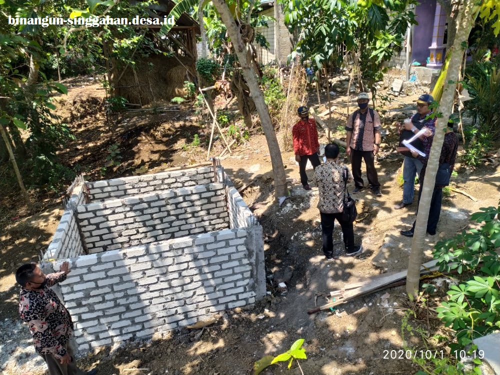 Monev Tahap I Pembangunan Ipal Komunal Dusun Majol Desa Binangun Kecamatan Singgahan